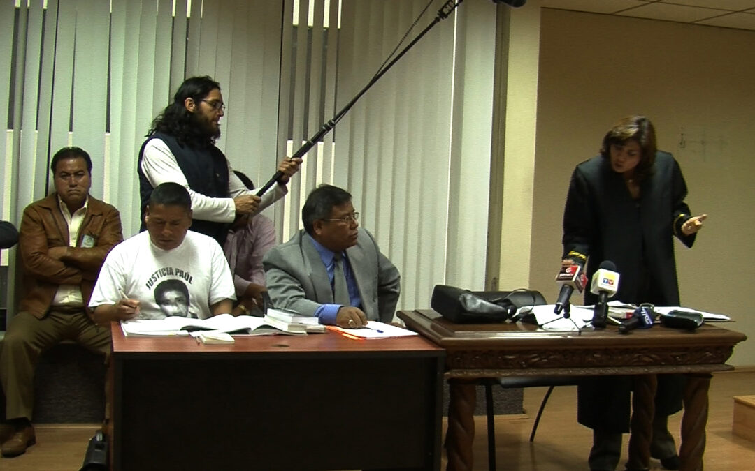 Edison Pérez, Santiago Borja y Xavier Cadena, fieles amigos que apoyaron en el registro sonoro cuando la película iniciaba sin ningún financiamiento